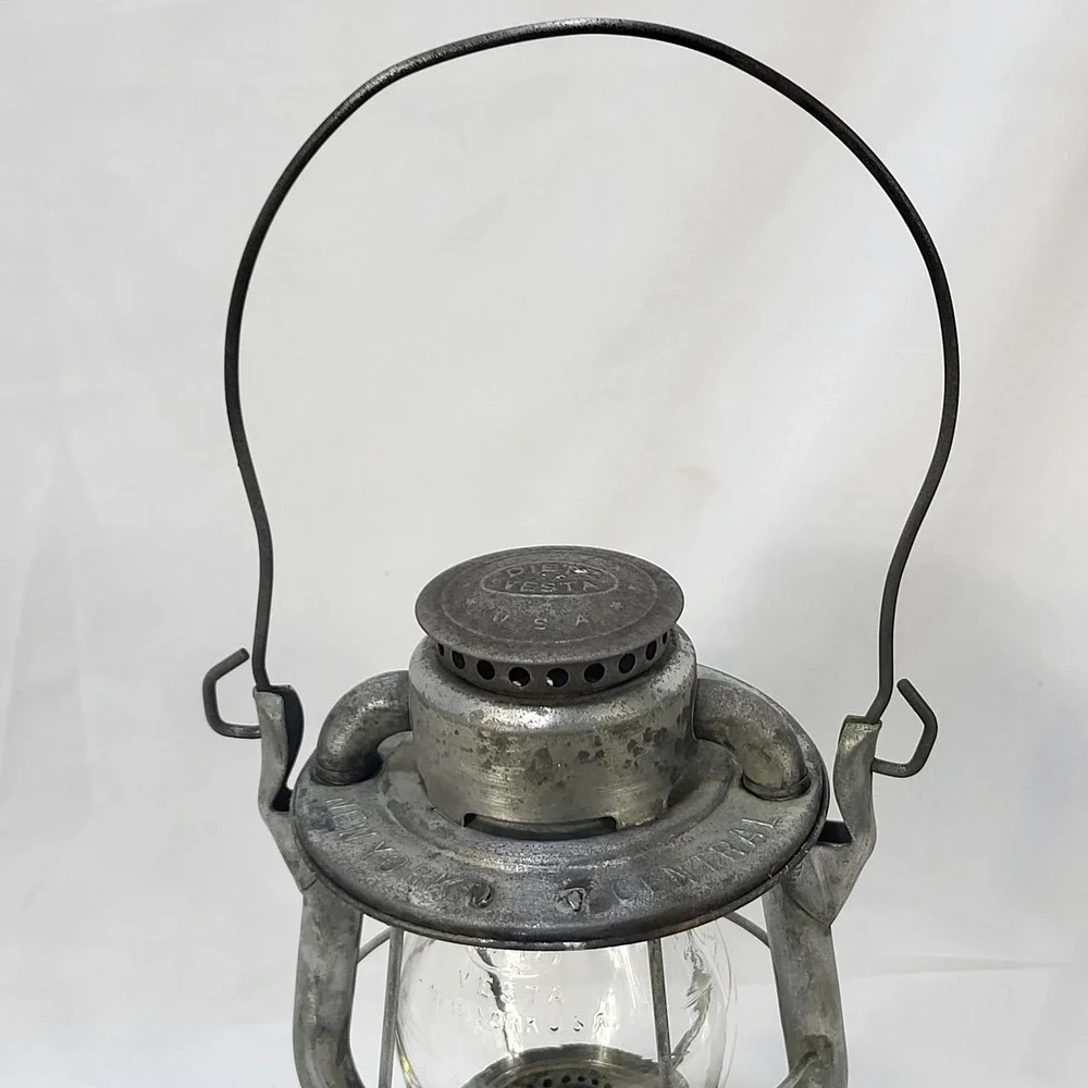 Dietz Vesta Railroad Lantern New York Central Vintage Kerosene Clear Globe USA